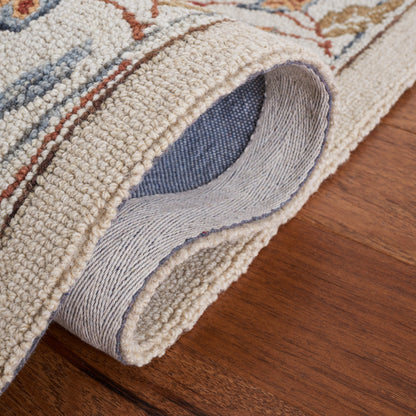 Tapis en laine floral fait main Chelsea Malda de style campagnard français SAFAVIEH