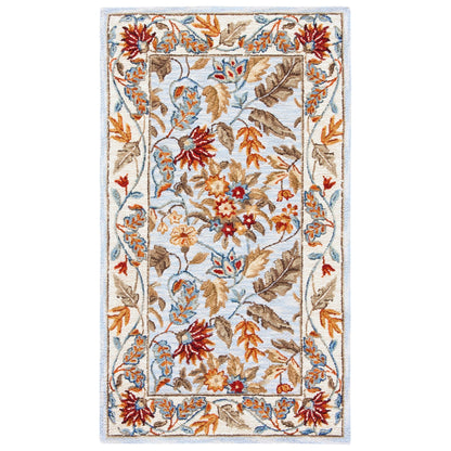 Tapis en laine floral fait main Chelsea Malda de style campagnard français SAFAVIEH