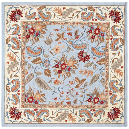 Tapis en laine floral fait main Chelsea Malda de style campagnard français SAFAVIEH