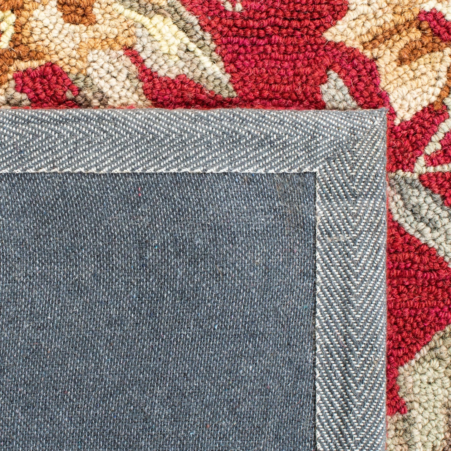 Tapis en laine floral fait main Chelsea Malda de style campagnard français SAFAVIEH