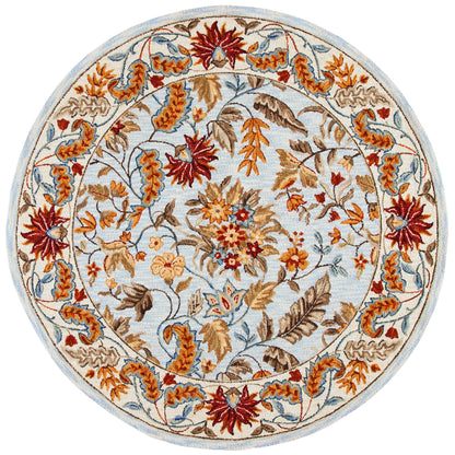 Tapis en laine floral fait main Chelsea Malda de style campagnard français SAFAVIEH