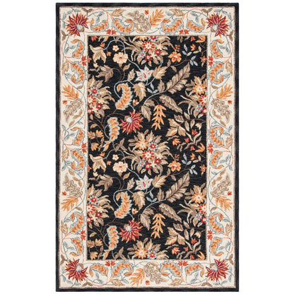 Tapis en laine floral fait main Chelsea Malda de style campagnard français SAFAVIEH