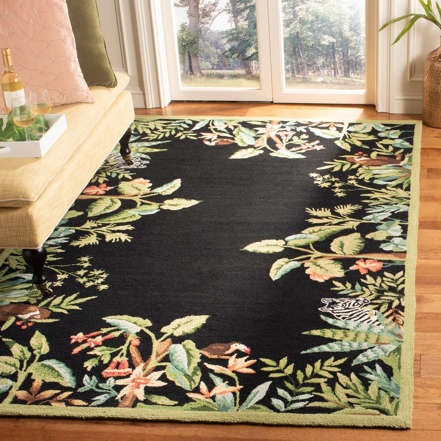 Tapis en laine fait main Chelsea Margrieta de style campagnard français SAFAVIEH