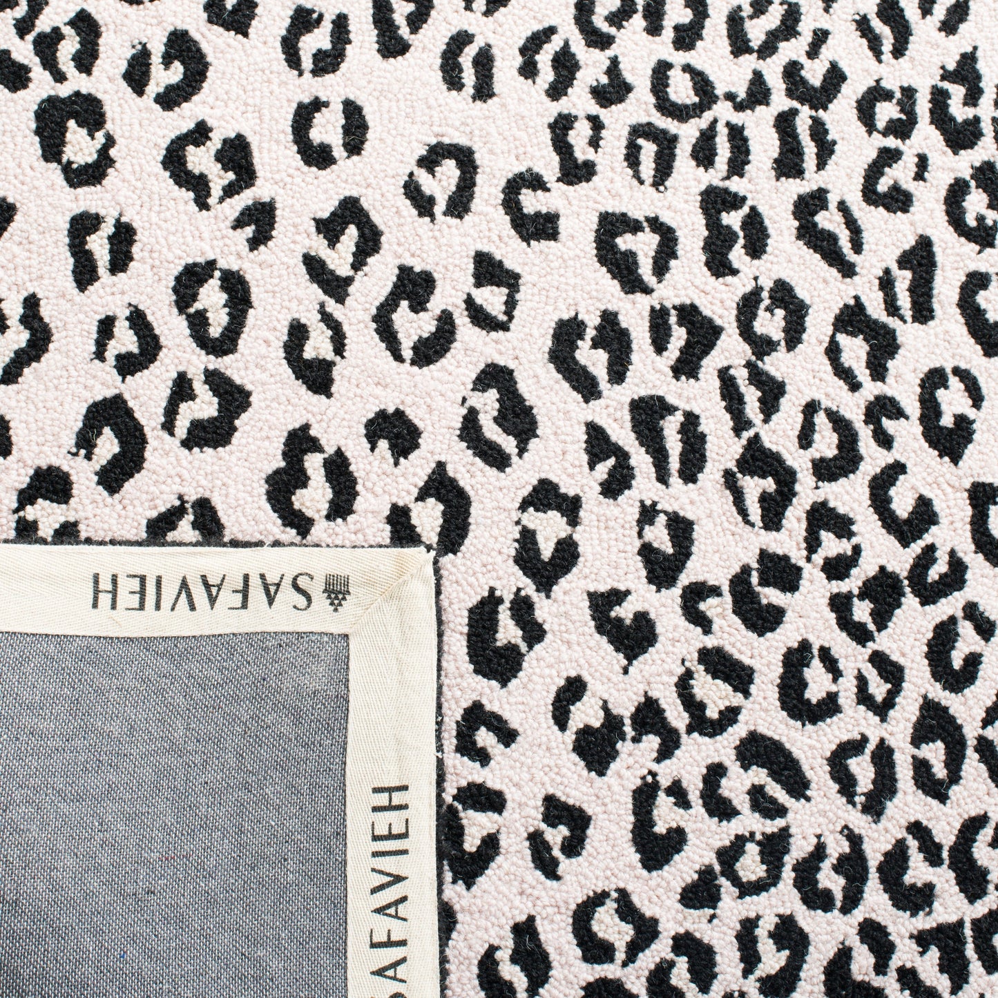 Tapis de jardin solaire Chelsea fait main en laine léopard de style campagnard français SAFAVIEH