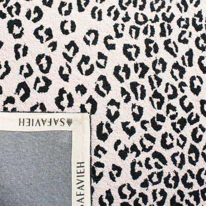 Tapis de jardin solaire Chelsea fait main en laine léopard de style campagnard français SAFAVIEH