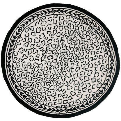 Tapis de jardin solaire Chelsea fait main en laine léopard de style campagnard français SAFAVIEH