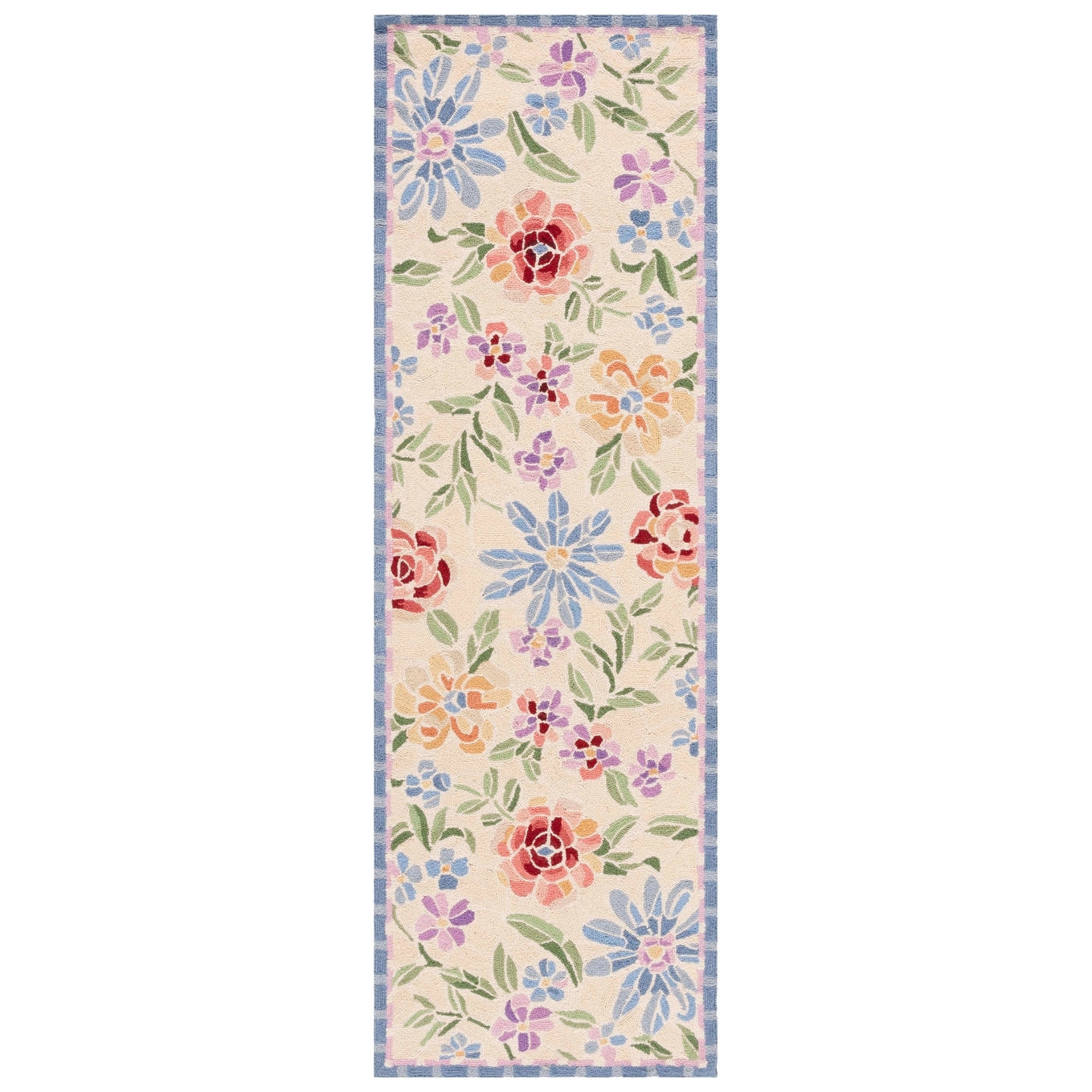 Tapis en laine floral Chelsea Sprig fait main SAFAVIEH