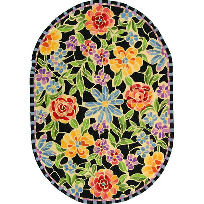 Tapis en laine floral Chelsea Sprig fait main SAFAVIEH