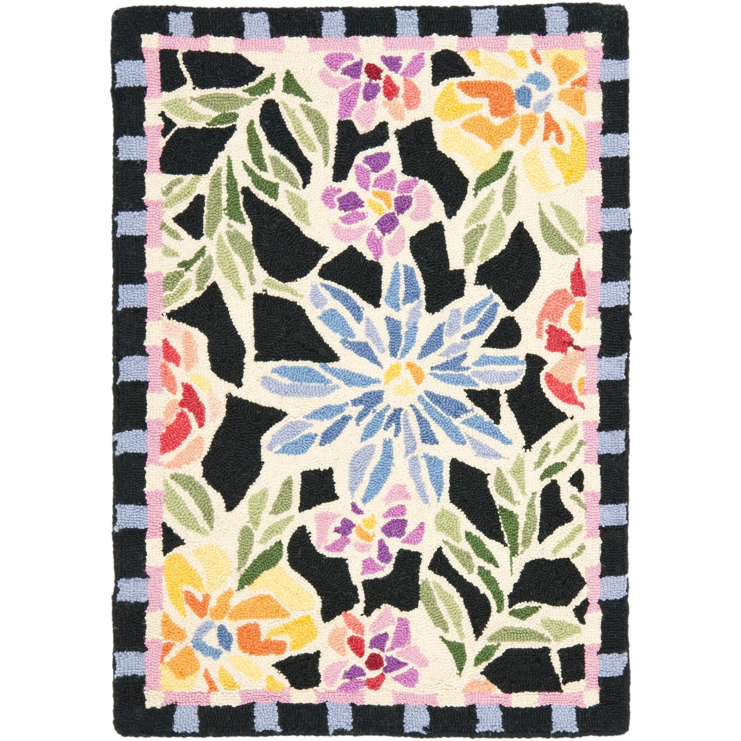 Tapis en laine floral Chelsea Sprig fait main SAFAVIEH