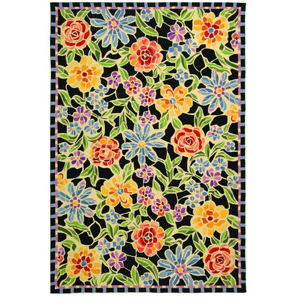 Tapis en laine floral Chelsea Sprig fait main SAFAVIEH