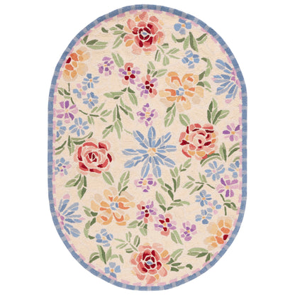 Tapis en laine floral Chelsea Sprig fait main SAFAVIEH