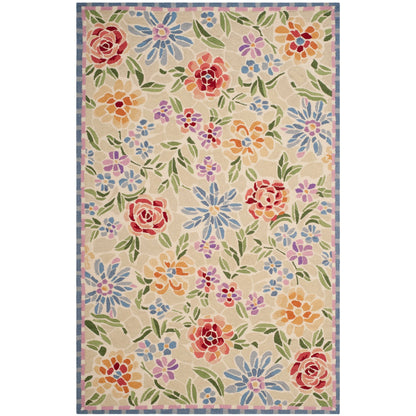 Tapis en laine floral Chelsea Sprig fait main SAFAVIEH
