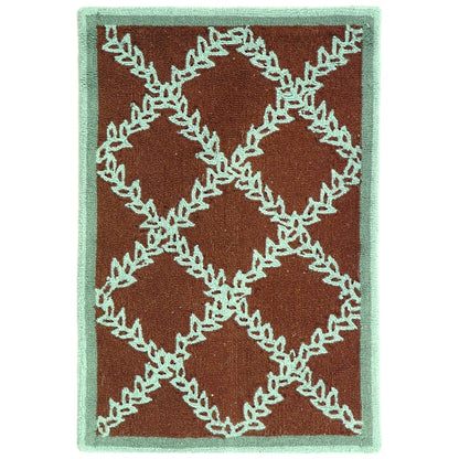 Tapis en laine fait main Chelsea Sunstripe Treillis de style campagnard français SAFAVIEH