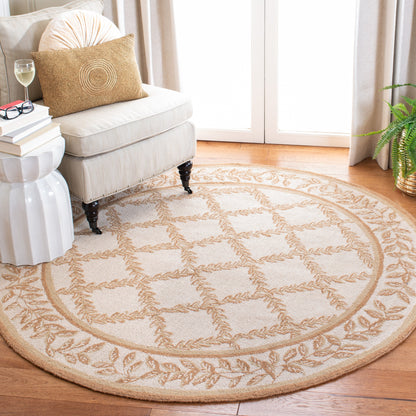 Tapis en laine fait main Chelsea Sunstripe Treillis de style campagnard français SAFAVIEH