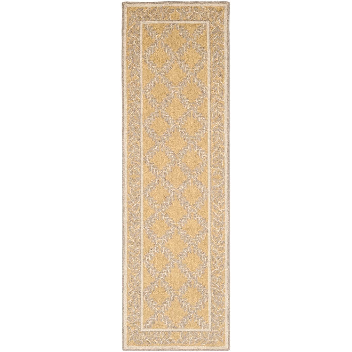 Tapis en laine fait main Chelsea Sunstripe Treillis de style campagnard français SAFAVIEH