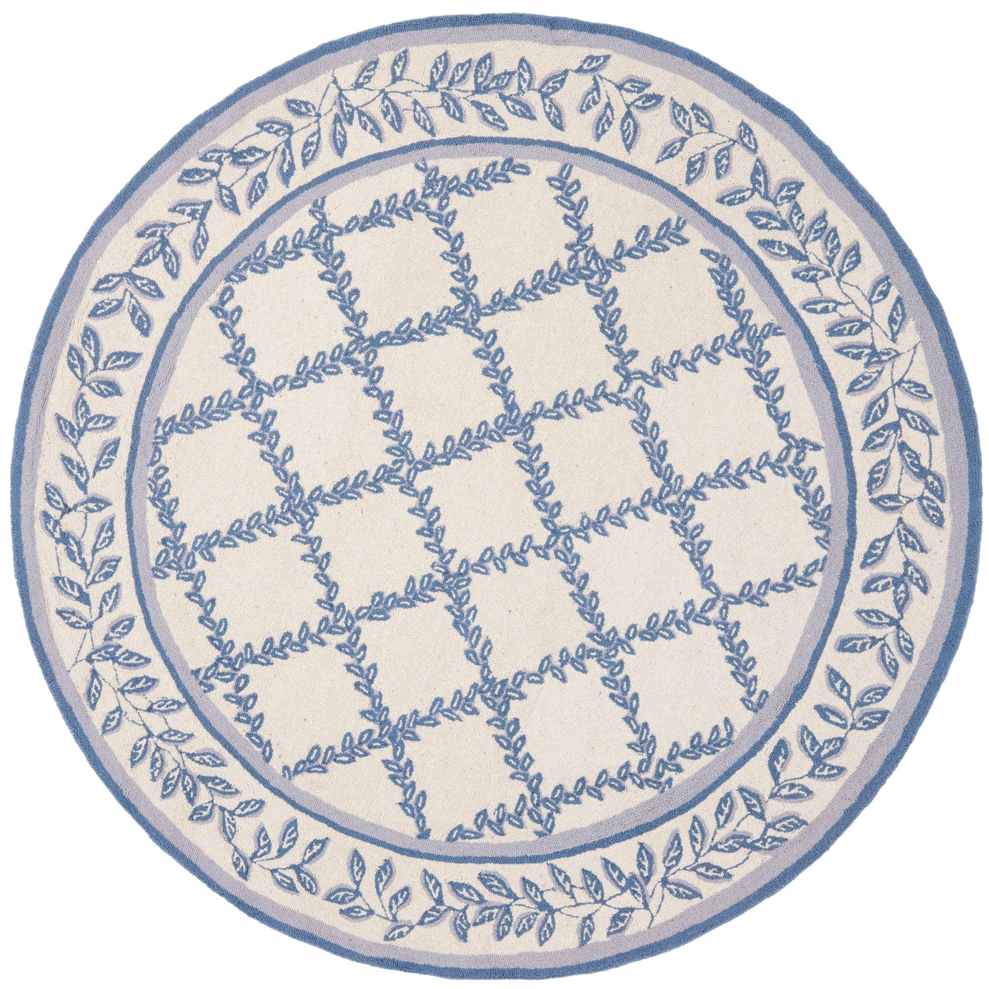 Tapis en laine fait main Chelsea Sunstripe Treillis de style campagnard français SAFAVIEH