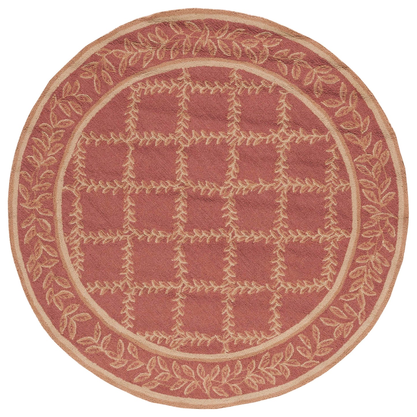 Tapis en laine fait main Chelsea Sunstripe Treillis de style campagnard français SAFAVIEH