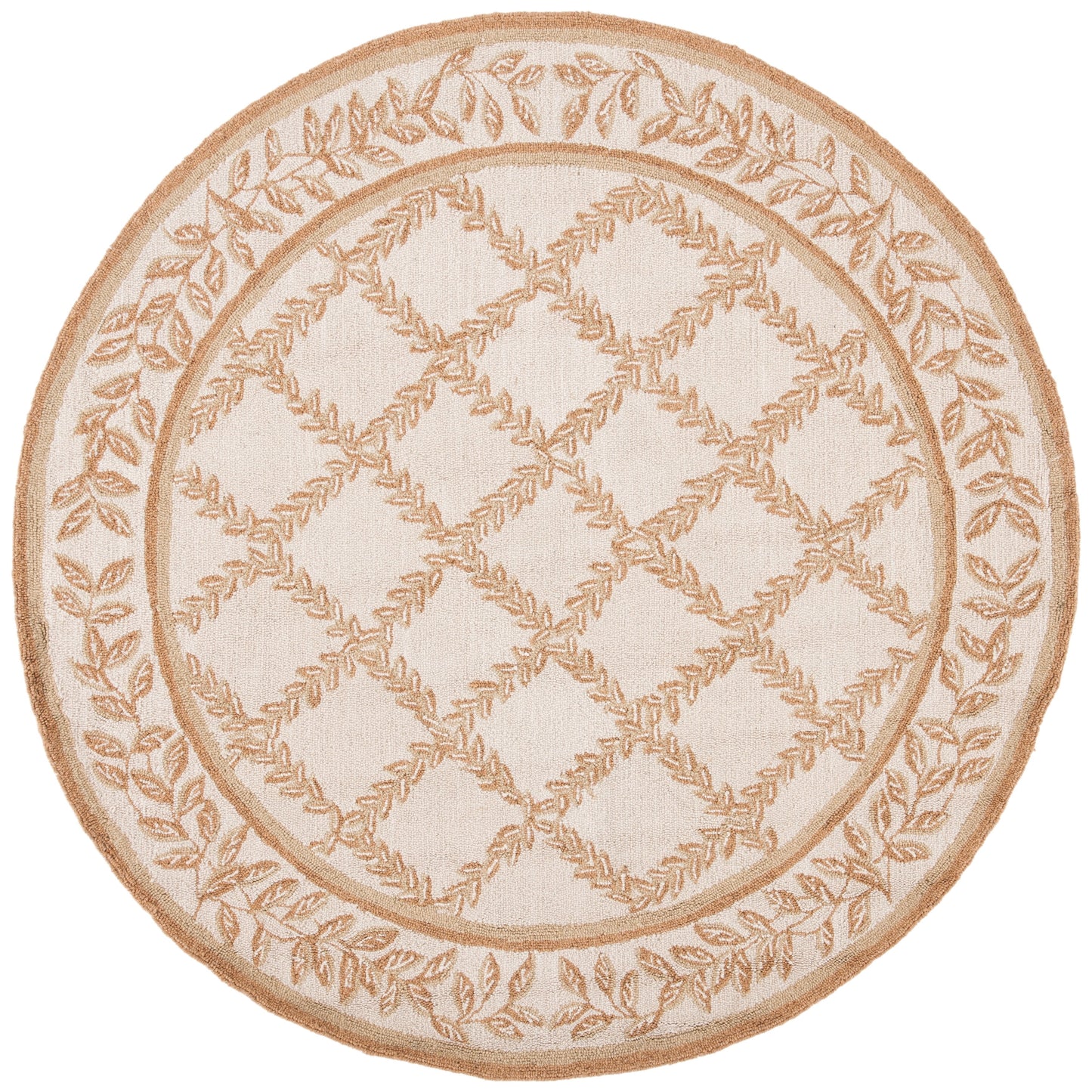 Tapis en laine fait main Chelsea Sunstripe Treillis de style campagnard français SAFAVIEH