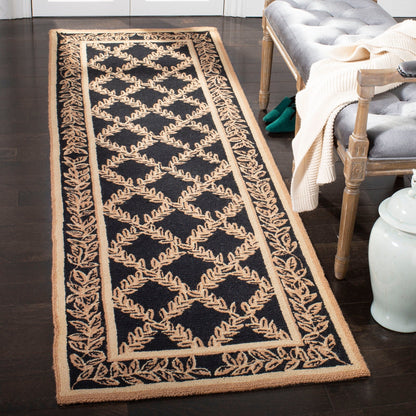 Tapis en laine fait main Chelsea Sunstripe Treillis de style campagnard français SAFAVIEH