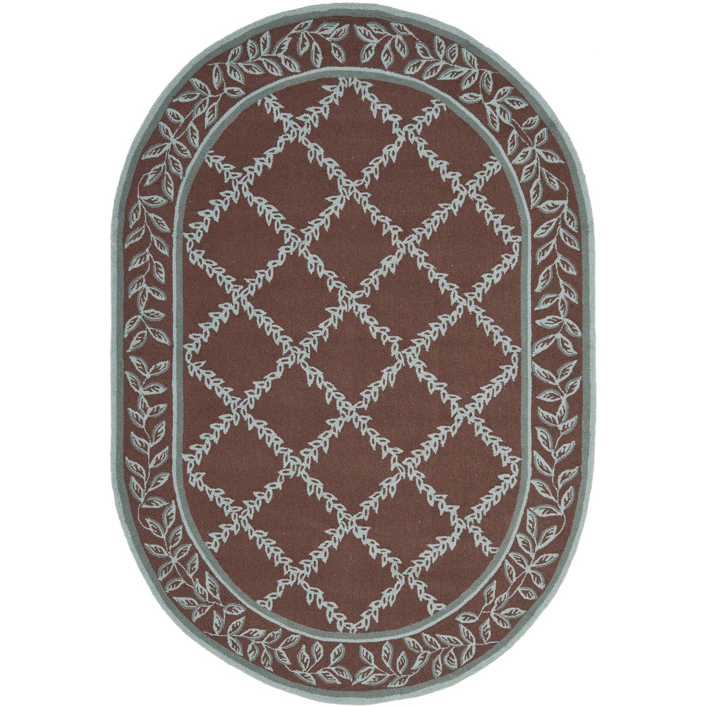 Tapis en laine fait main Chelsea Sunstripe Treillis de style campagnard français SAFAVIEH