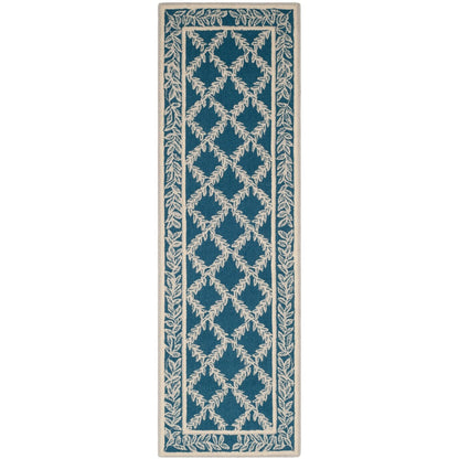 Tapis en laine fait main Chelsea Sunstripe Treillis de style campagnard français SAFAVIEH