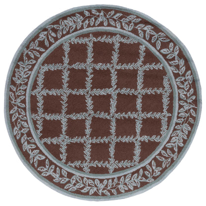 Tapis en laine fait main Chelsea Sunstripe Treillis de style campagnard français SAFAVIEH