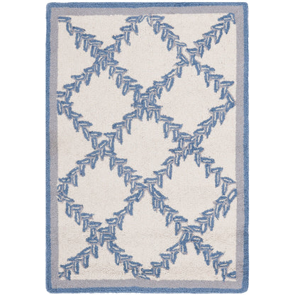 Tapis en laine fait main Chelsea Sunstripe Treillis de style campagnard français SAFAVIEH
