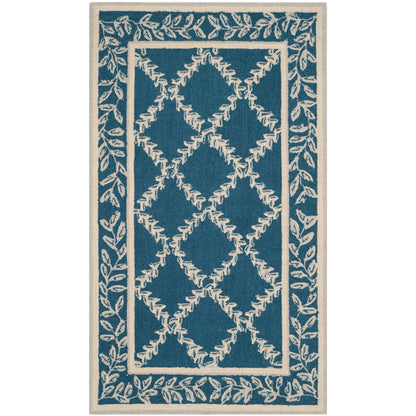 Tapis en laine fait main Chelsea Sunstripe Treillis de style campagnard français SAFAVIEH