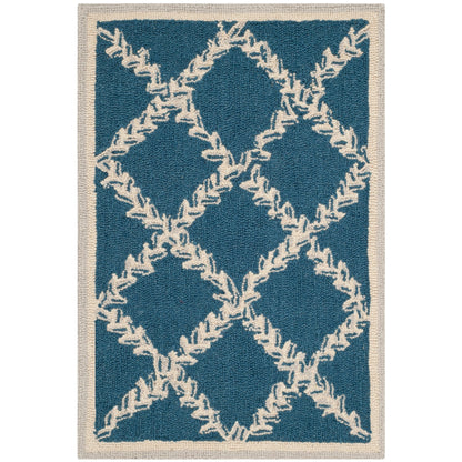 Tapis en laine fait main Chelsea Sunstripe Treillis de style campagnard français SAFAVIEH