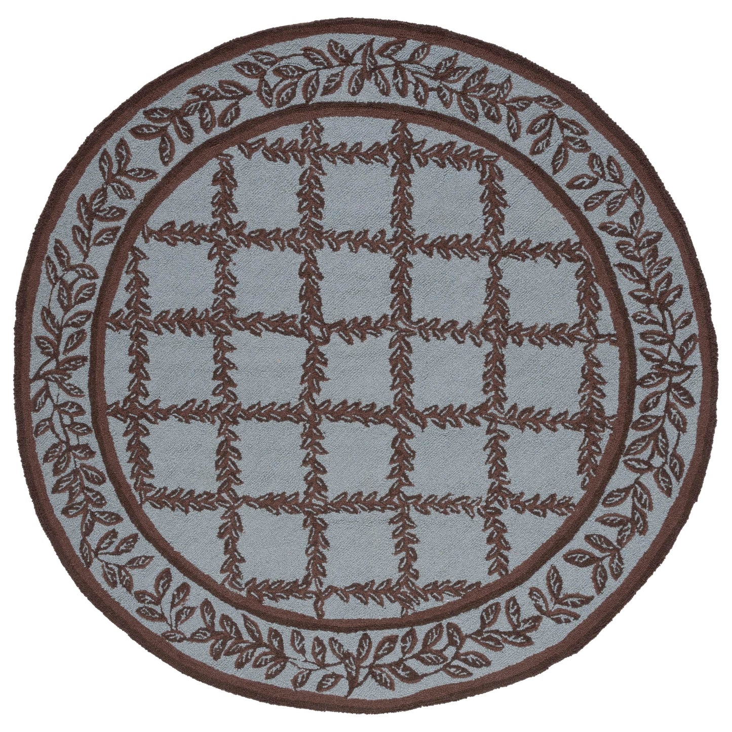 Tapis en laine fait main Chelsea Sunstripe Treillis de style campagnard français SAFAVIEH