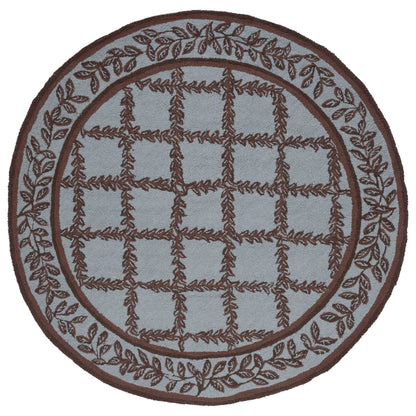 Tapis en laine fait main Chelsea Sunstripe Treillis de style campagnard français SAFAVIEH