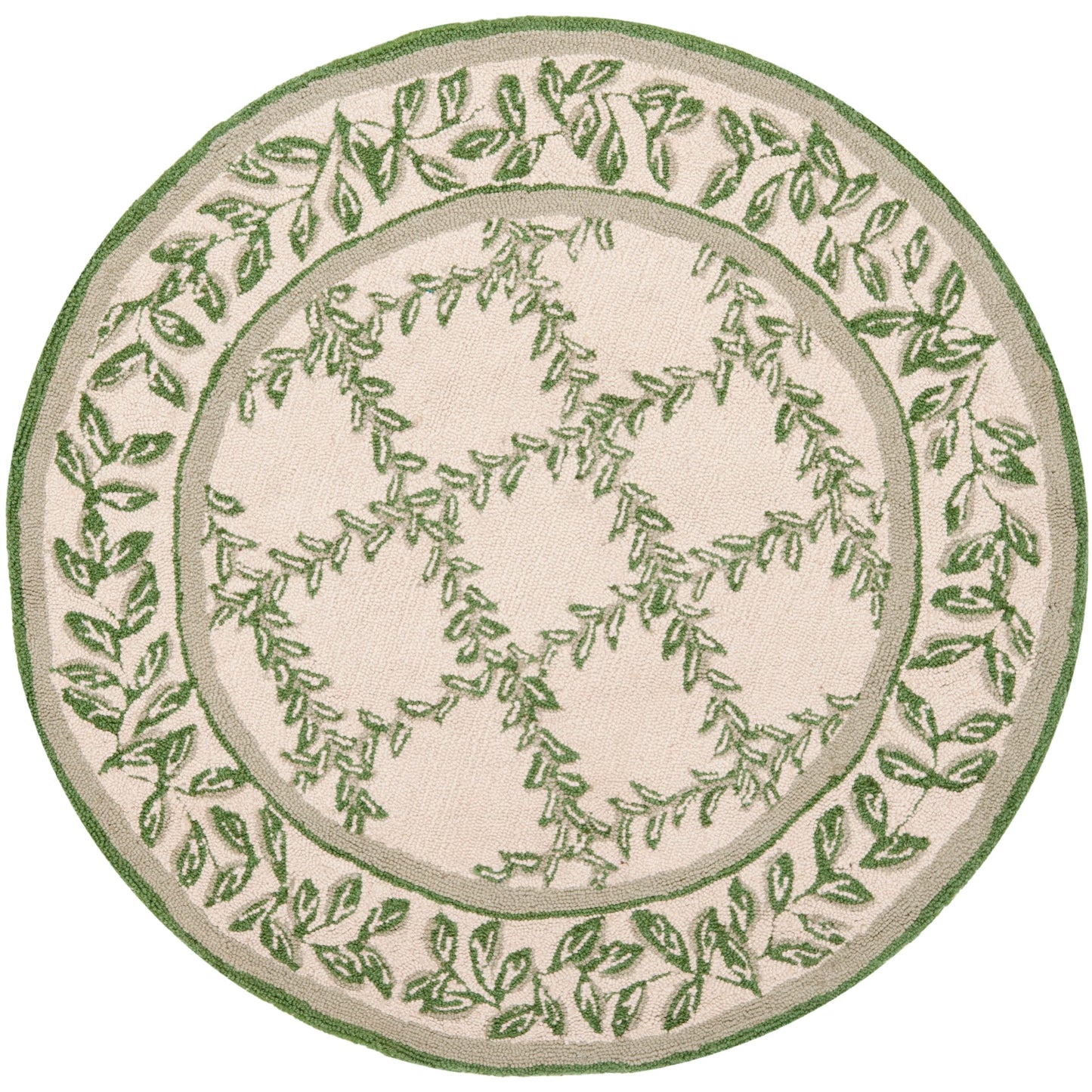 Tapis en laine fait main Chelsea Sunstripe Treillis de style campagnard français SAFAVIEH