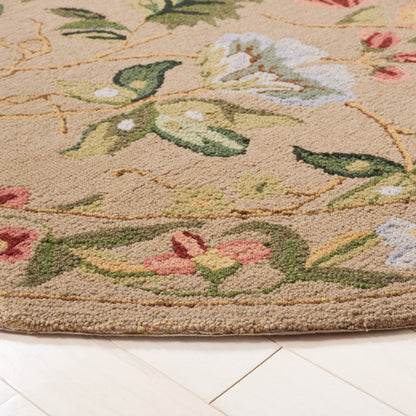 Tapis en laine floral Chelsea Yauhenia fait main SAFAVIEH de style campagnard français