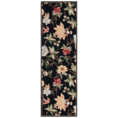 Tapis en laine floral Chelsea Yauhenia fait main SAFAVIEH de style campagnard français