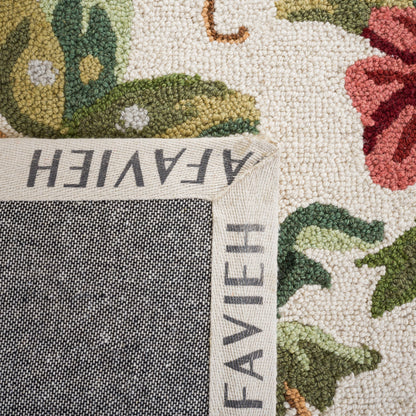 Tapis en laine floral Chelsea Yauhenia fait main SAFAVIEH de style campagnard français