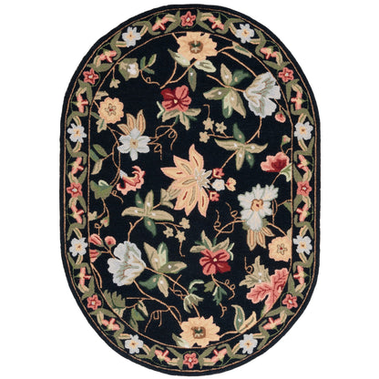 Tapis en laine floral Chelsea Yauhenia fait main SAFAVIEH de style campagnard français