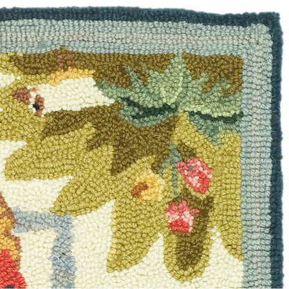 Tapis en laine fait main Chelsea Yauheniya de style coq de campagne française SAFAVIEH