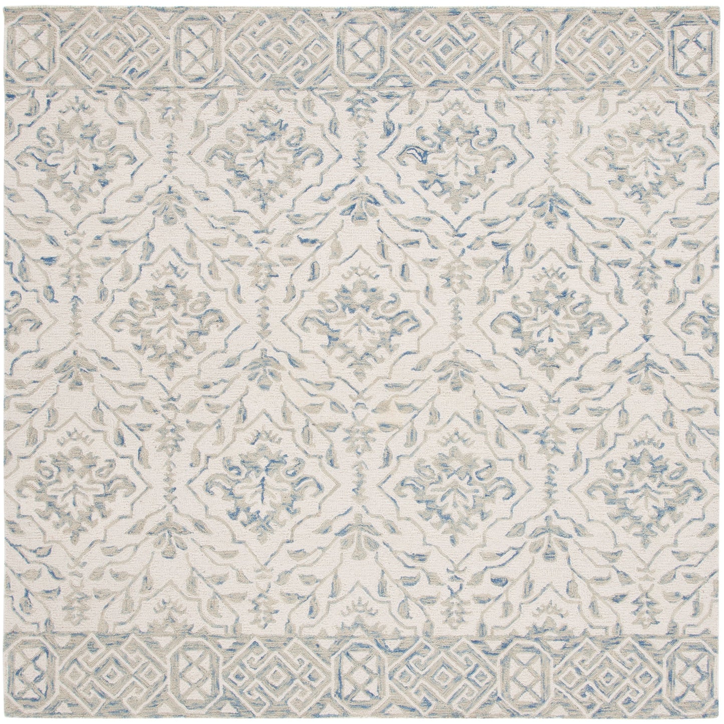 Tapis en laine florale Elvedina fait main SAFAVIEH, teint par immersion