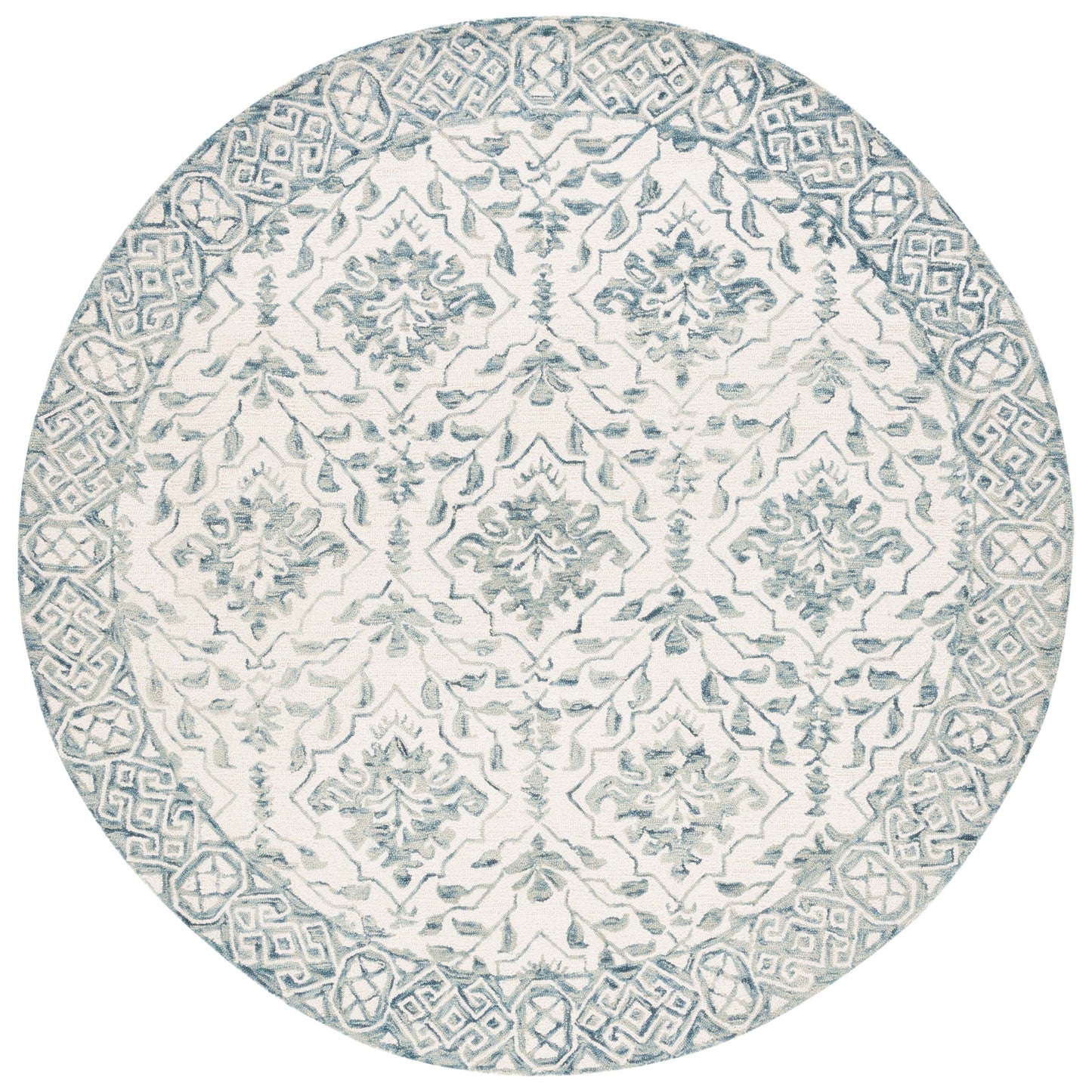 Tapis en laine florale Elvedina fait main SAFAVIEH, teint par immersion