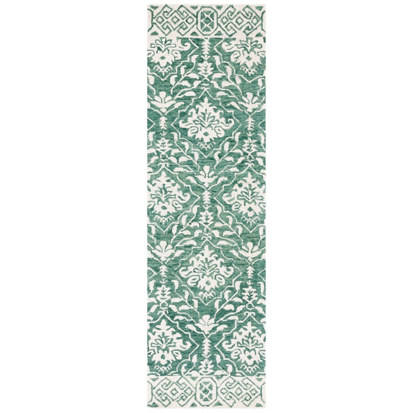 Tapis en laine florale Elvedina fait main SAFAVIEH, teint par immersion