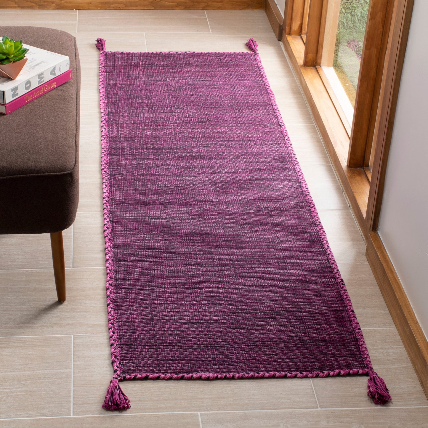 Tapis décontracté en coton tissé à plat Montauk Jahi de SAFAVIEH