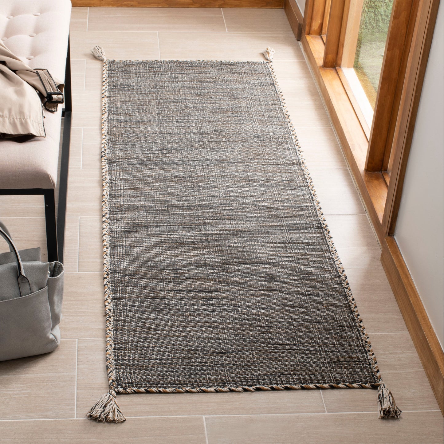 Tapis décontracté en coton tissé à plat Montauk Jahi de SAFAVIEH