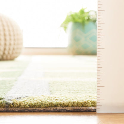 Tapis en laine fait main SAFAVIEH Genre Hikariko, style moderne du milieu du siècle