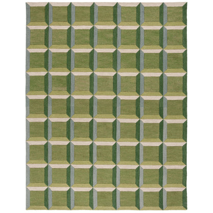 Tapis en laine fait main SAFAVIEH Genre Hikariko, style moderne du milieu du siècle