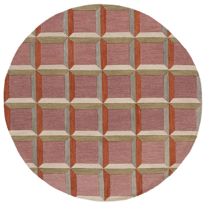 Tapis en laine fait main SAFAVIEH Genre Hikariko, style moderne du milieu du siècle