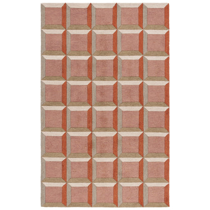 Tapis en laine fait main SAFAVIEH Genre Hikariko, style moderne du milieu du siècle