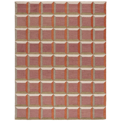 Tapis en laine fait main SAFAVIEH Genre Hikariko, style moderne du milieu du siècle