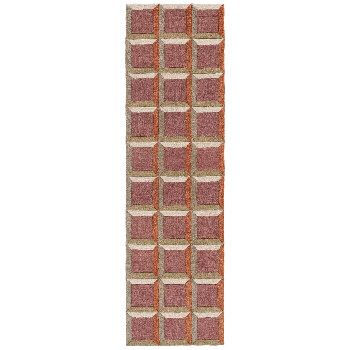 Tapis en laine fait main SAFAVIEH Genre Hikariko, style moderne du milieu du siècle