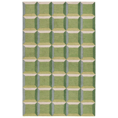 Tapis en laine fait main SAFAVIEH Genre Hikariko, style moderne du milieu du siècle