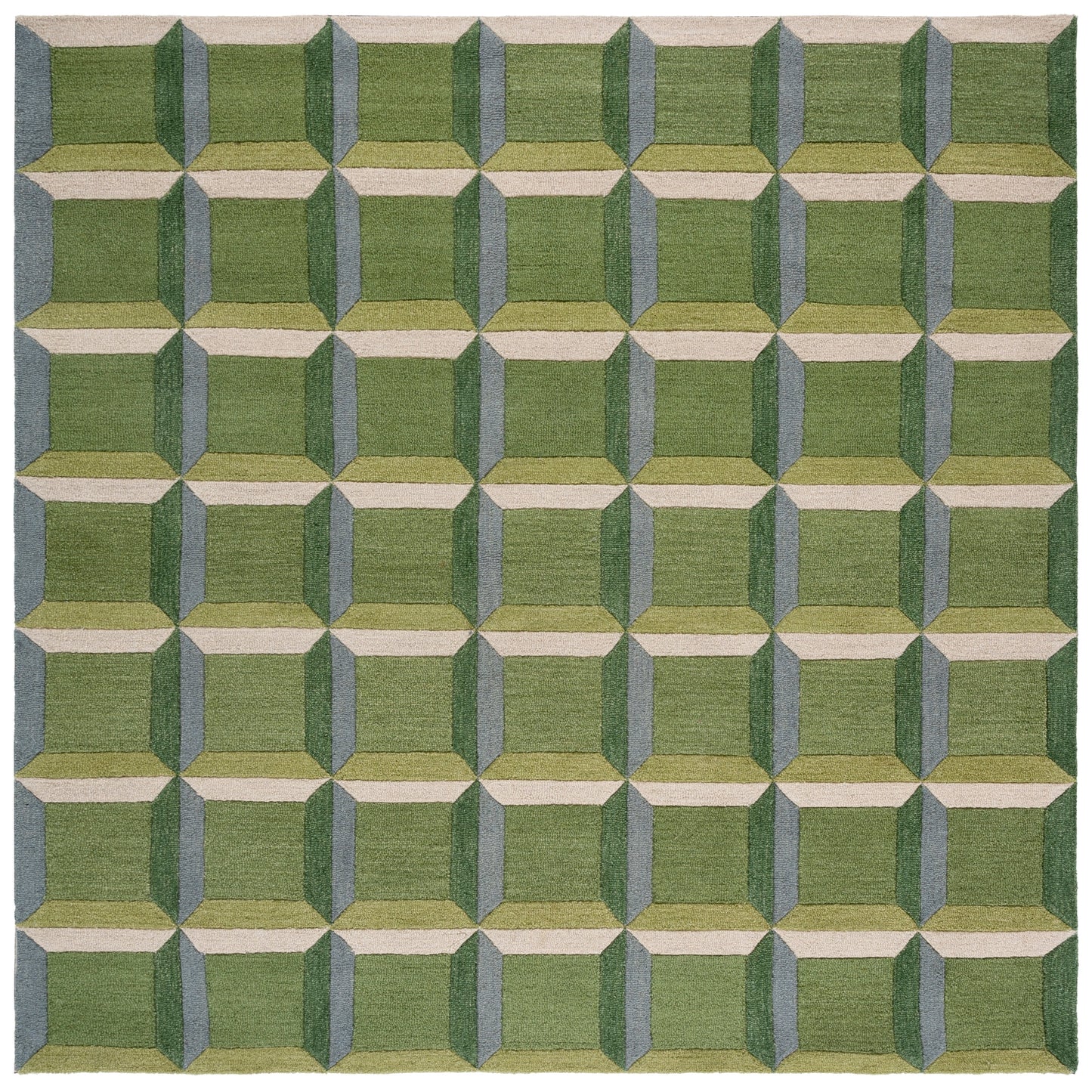 Tapis en laine fait main SAFAVIEH Genre Hikariko, style moderne du milieu du siècle